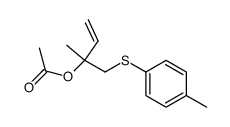 2-methyl-1-(p-tolylthio)but-3-en-2-yl acetate Structure