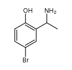 2-(1-aminoethyl)-4-bromophenol结构式