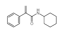 N-cyclohexyl-2-phenyl-prop-2-enamide Structure