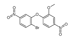 1-bromo-2-(2-methoxy-4-nitrophenoxy)-4-nitrobenzene结构式