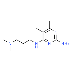 Pyrimidine, 2-amino-4-(3-dimethylaminopropylamino)-5,6-dimethyl- (4CI) Structure