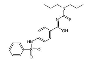 4-(benzenesulfonamido)-N-(dipropylcarbamothioyl)benzamide Structure