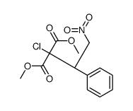 dimethyl 2-chloro-2-[(1R)-2-nitro-1-phenylethyl]propanedioate Structure