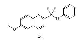 2-[difluoro(phenoxy)methyl]-6-methoxy-1H-quinolin-4-one结构式