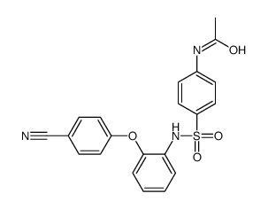 N-[4-[[2-(4-cyanophenoxy)phenyl]sulfamoyl]phenyl]acetamide结构式