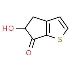 6H-Cyclopenta[b]thiophen-6-one,4,5-dihydro-5-hydroxy-,(5R)-(9CI) Structure