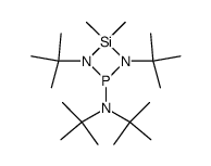 1,3-Di-tert-butyl-2-(di-tert-butylamino)-4,4-dimethyl-1,3,2,4-diazaphosphasiletidin Structure