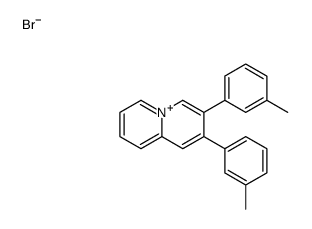 2,3-bis(3-methylphenyl)quinolizin-5-ium,bromide Structure