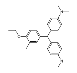 bis(4-dimethylaminophenyl)-3'-methyl-4'-ethoxyphenylmethane Structure