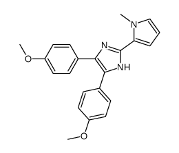 4,5-Bis(4-methoxyphenyl)-2-(1-methylpyrrol-2-yl)imidazole Structure