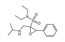 2-(Isopropylamino-methyl)-3-phenyl-oxirane-2-sulfonic acid diethylamide结构式