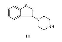 1,2-Benzisothiazole, 3-(1-piperazinyl)-, hydriodide Structure