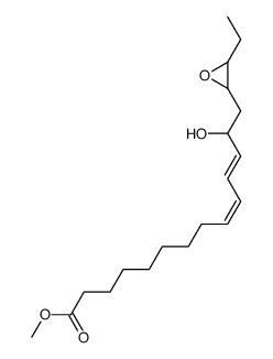 (9Z,11E)-14-(3-Ethyl-oxiranyl)-13-hydroxy-tetradeca-9,11-dienoic acid methyl ester结构式