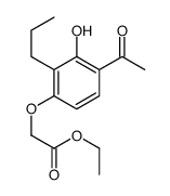 ethyl 2-(4-acetyl-3-hydroxy-2-propylphenoxy)acetate Structure