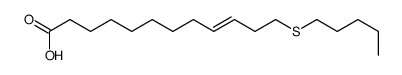 12-pentylsulfanyldodec-9-enoic acid Structure