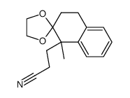 1-(2-Cyanethyl)-2,2-ethandiyldioxy-1-methyl-1,2,3,4-tetrahydronaphthalin结构式