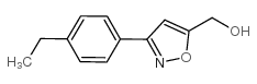 [3-(4-乙基-苯基)-异噁唑-5-基]-甲醇结构式