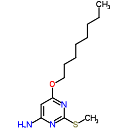 2-(Methylsulfanyl)-6-(octyloxy)-4-pyrimidinamine Structure