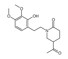 5-acetyl-1-[2-(2-hydroxy-3,4-dimethoxyphenyl)ethyl]piperidin-2-one Structure