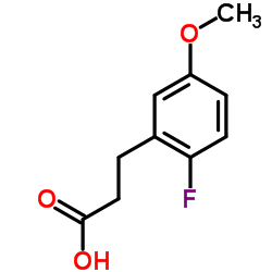 3-(2-Fluoro-5-methoxyphenyl)propanoic acid结构式