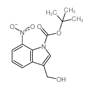 1-BOC-3-HYDROXYMETHYL-7-NITROINDOLE Structure