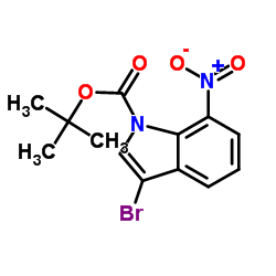 1-Boc-3-Bromo-7-nitroindole Structure