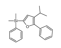 dimethyl-phenyl-(5-phenyl-4-propan-2-ylfuran-2-yl)silane Structure