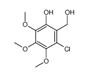 3-chloro-2-(hydroxymethyl)-4,5,6-trimethoxyphenol Structure