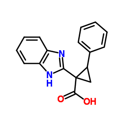 1-(1H-Benzimidazol-2-yl)-2-phenylcyclopropanecarboxylic acid Structure