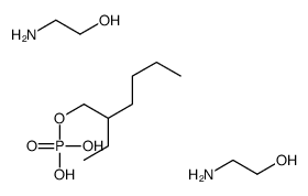 2-ethylhexyl dihydrogen phosphate, compound with 2-aminoethanol (1:2) Structure