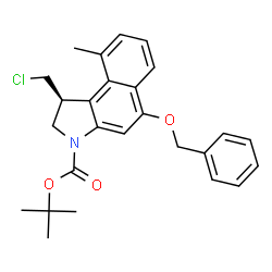 (S)-3-Boc-5-(benzyloxy)-1-(chloromethyl)-9-methyl-2,3-dihydro-1H-benzo[e]indole Structure