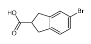 5-溴-2,3-二氢-1H-茚-2-羧酸结构式