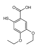 4,5-diethoxy-2-sulfanylbenzoic acid Structure