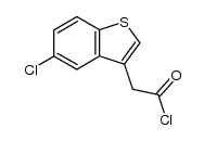 5-chlorobenzo[b]thiophene-3-acetyl chloride Structure