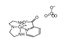 (diethylenetriamine)(picolinato)copper(II) perchlorate Structure