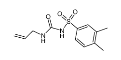 N-allyl-N'-(3,4-dimethyl-benzenesulfonyl)-urea Structure