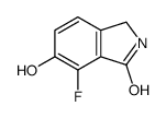 1H-Isoindol-1-one,7-fluoro-2,3-dihydro-6-hydroxy-结构式