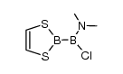 2-{chloro(dimethylamino)boryl}-1,3,2-dithiaborole结构式