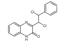 3-(α,β-dichloro-phenethyl)-1H-quinoxalin-2-one Structure