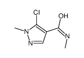 5-chloro-N,1-dimethylpyrazole-4-carboxamide结构式