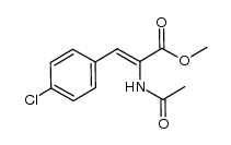 (Z)-METHYL 2-ACETAMIDO-3-(4-CHLOROPHENYL)ACRYLATE Structure