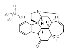 4a,5,5a,7,8,13a,15,15a,15b,16-decahydro-2H-4,6-methanoindolo[3,2,1-ij]oxepino[2,3,4-de]pyrrolo[2,3-h]quinoline-14-one,dimethylarsinic acid结构式