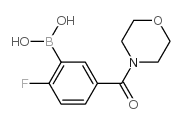 (2-Fluoro-5-(morpholine-4-carbonyl)phenyl)boronicacid structure