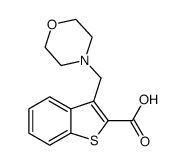 3-Morpholin-4-ylmethyl-benzo[b]thiophene-2-carboxylic acid Structure