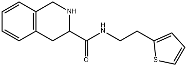 N-[2-(Thiophen-2-yl)ethyl]-1,2,3,4-tetrahydroisoquinoline-3-carboxamide Structure