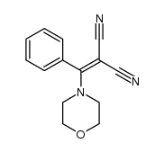 (α-morpholinobenzylidene)malononitrile结构式