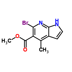 6-Bromo-4-Methyl-7-azaindole-5-carboxylic acid Methyl ester picture