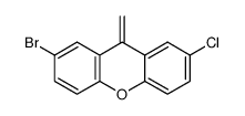 2-bromo-7-chloro-9-methylene-9H-xanthene Structure