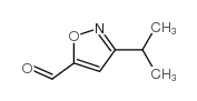 5-Isoxazolecarboxaldehyde, 3-(1-methylethyl)- (9CI)结构式