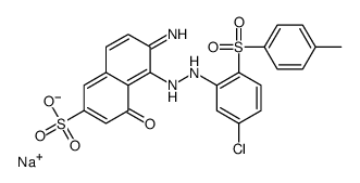 sodium 5-[2-[5-chloro-2-(4-methylphenyl)sulfonyl-phenyl]hydrazinyl]-6-imino-4-oxo-naphthalene-2-sulfonate picture